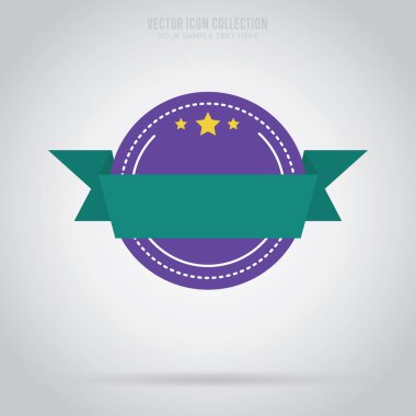 Soyut izole rozet, etiket veya etiket, raster