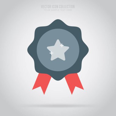 Kazanan izole madalya, etiket veya etiket, raster