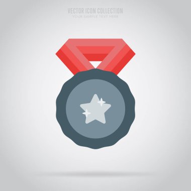 Kazanan izole madalya, etiket veya etiket, raster