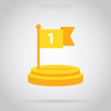 Kazanan izole rozet, etiket veya etiket, raster