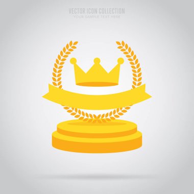 Kazanan izole rozet, etiket veya etiket, raster