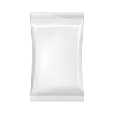 Boş ambalaj şablon mockup beyaz izole.