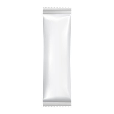Boş ambalaj şablon mockup beyaz izole.