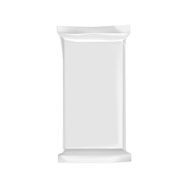 Boş ambalaj şablon mockup beyaz izole.