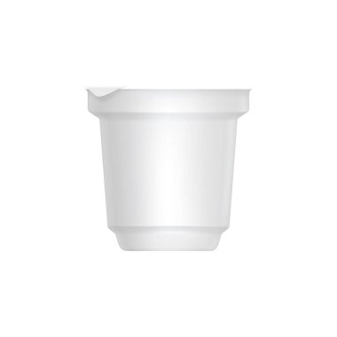 Boş ambalaj şablon mockup beyaz izole.