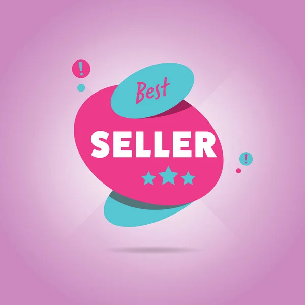 Emblema de melhor vendedor plana — Fotografia de Stock