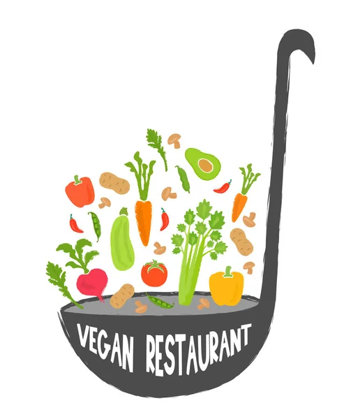 Vegano restaurante comida sana fondo, trama —  Fotos de Stock