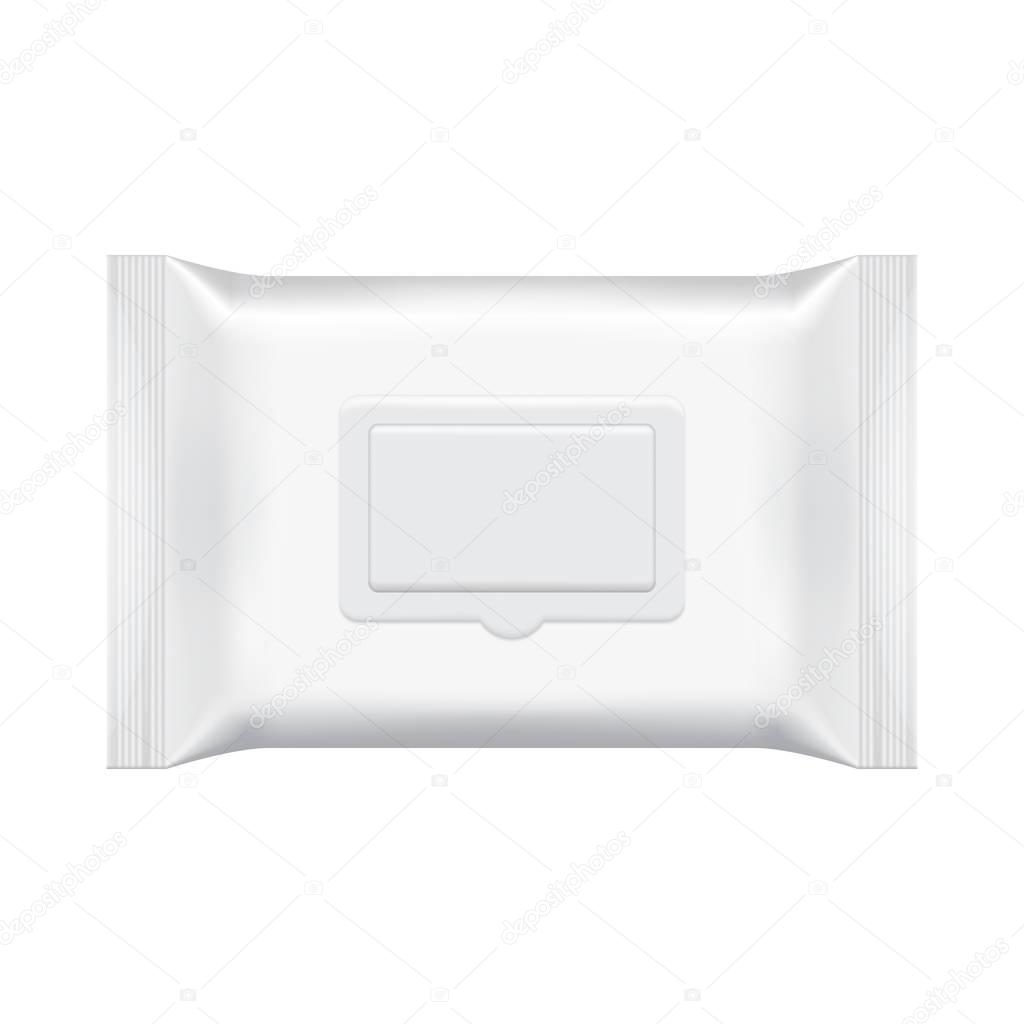 Blank packaging template mockup isolated on white.