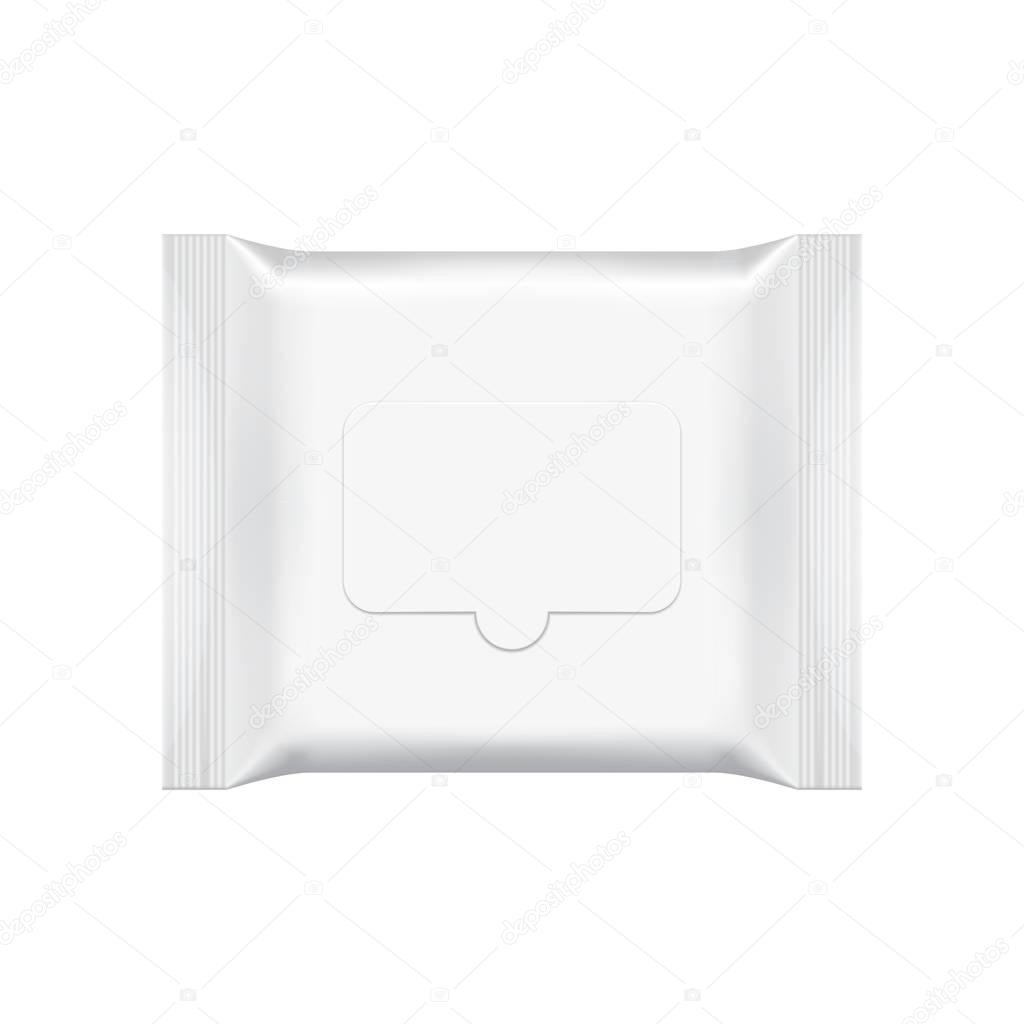 Blank packaging template mockup isolated on white.