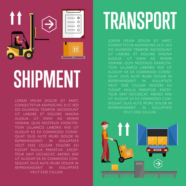 Shipment on warehouse infographics — Stock Photo, Image