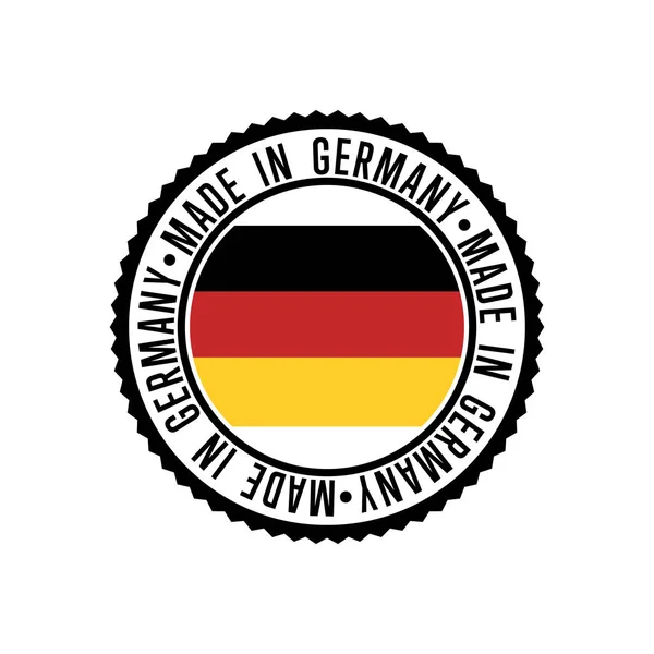 Tillverkad i Tyskland runt gummistämpel för produkter — Stock vektor