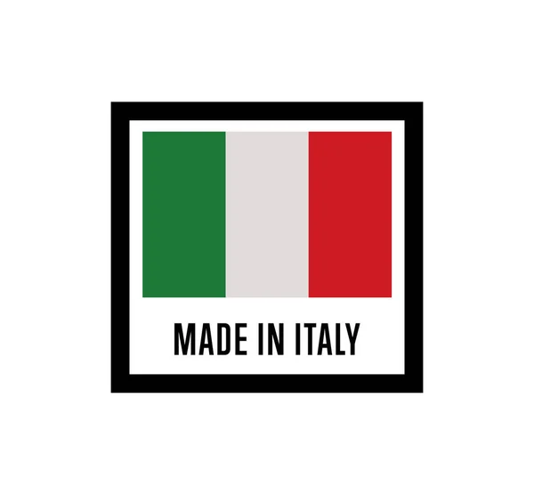 Etichetta vettoriale isolata Made in Italy per prodotti — Vettoriale Stock