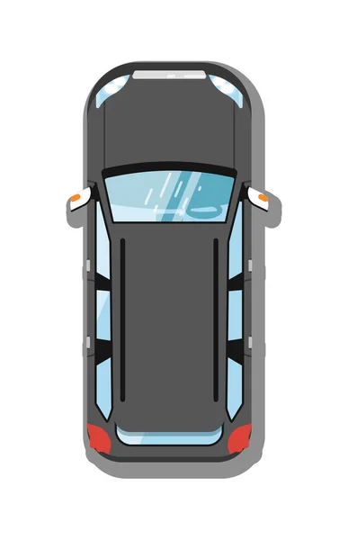 Icône de vue supérieure de voiture SUV moderne — Image vectorielle