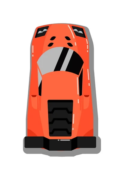 Icône moderne de vue de dessus de voiture de sport — Image vectorielle