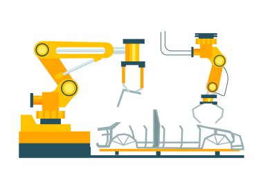 Arabalar öğesinin derleme için konveyör