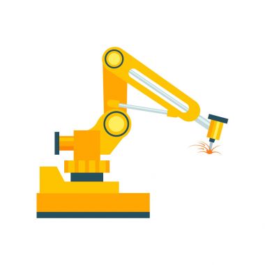 Modern robot kaynak makinesi öğesi