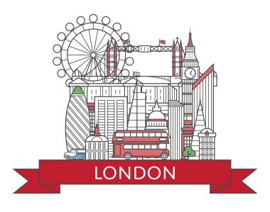 Londra posterini doğrusal olarak gezin