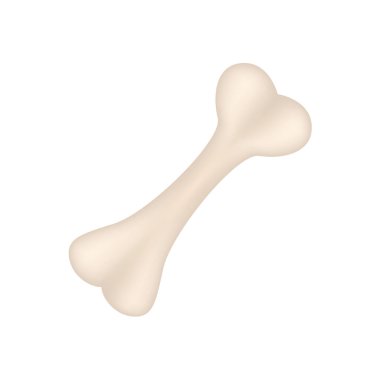 Köpek kemiği ikonu. Evcil hayvan deposu ögesi, veteriner bakımı aksesuar izole edilmiş vektör illüstrasyonuName.