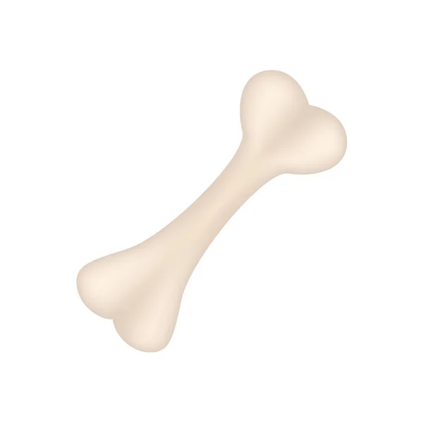 犬の骨のアイコン ペットストア要素 ベットケアアクセサリー絶縁ベクトルイラストでフラットスタイル — ストックベクタ