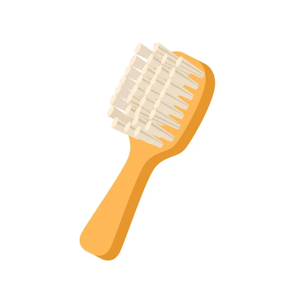 Brosse Toilettage Pour Animaux Icône Élément Animalier Accessoire Soin Vétérinaire — Image vectorielle