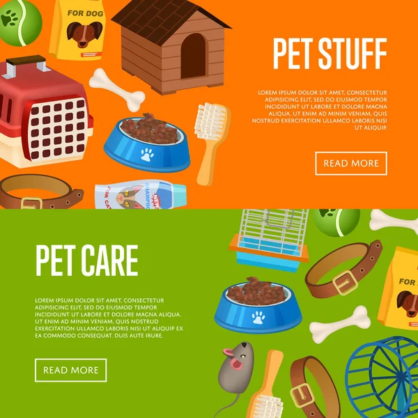 Αφίσα Φροντίδας Κατοικίδιων Ζώων Στυλ Κινουμένων Σχεδίων Διαφήμιση Κατάστημα Κατοικίδιων — Διανυσματικό Αρχείο