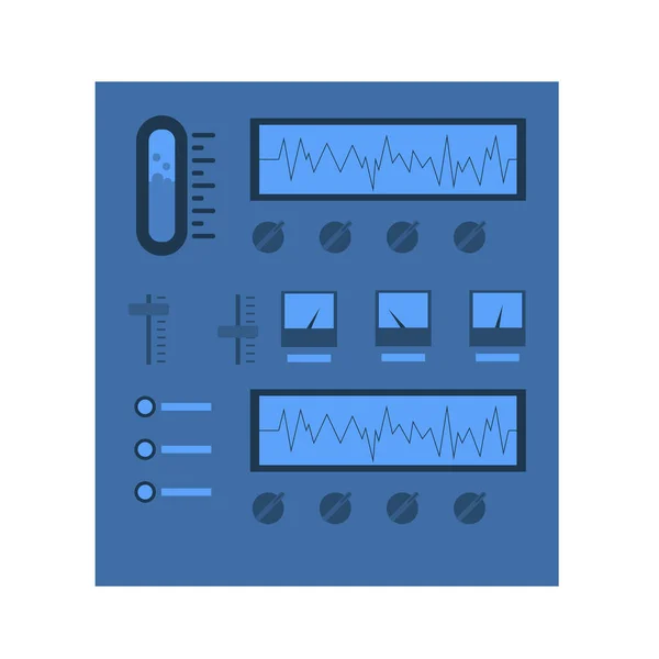 Ikona Vědeckého Vybavení Laboratorní Elektronické Zařízení Vektorové Ilustrace Plochém Provedení — Stockový vektor