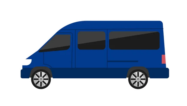 Modern minivan izole vektör çizimi — Stok Vektör
