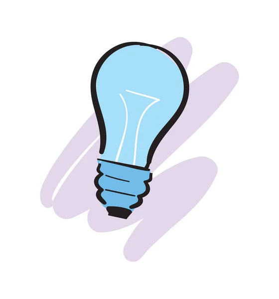 Icône vectorielle isolée de l'ampoule de dessin animé — Image vectorielle