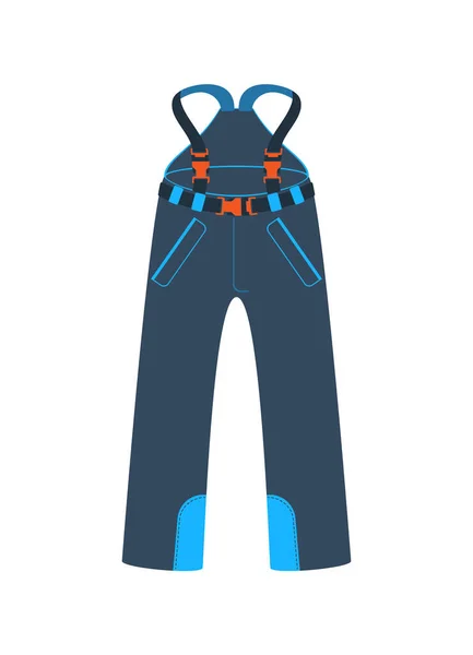 Hiking winter pants isolated vector icon — Stock Vector