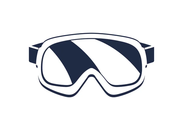 Trekking-Schutzbrille isoliert Vektorsymbol — Stockvektor