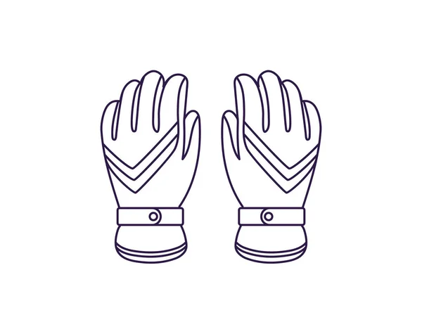 Спортивные зимние перчатки — стоковый вектор