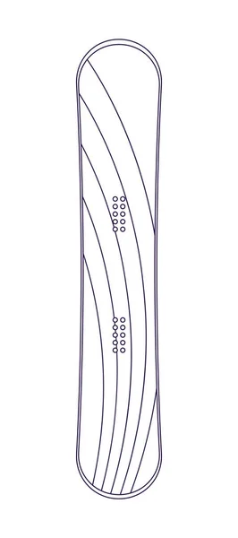 运动雪板隔离矢量线性图标 — 图库矢量图片