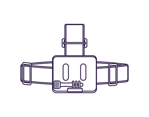 Иконка вектора головы видеокамеры — стоковый вектор