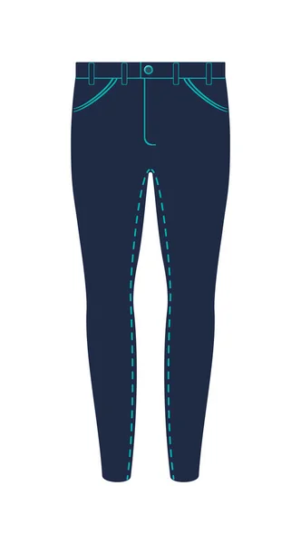 Pantalon d'hiver isolé icône vectorielle — Image vectorielle