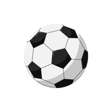 Futbol topu izole vektör simgesi