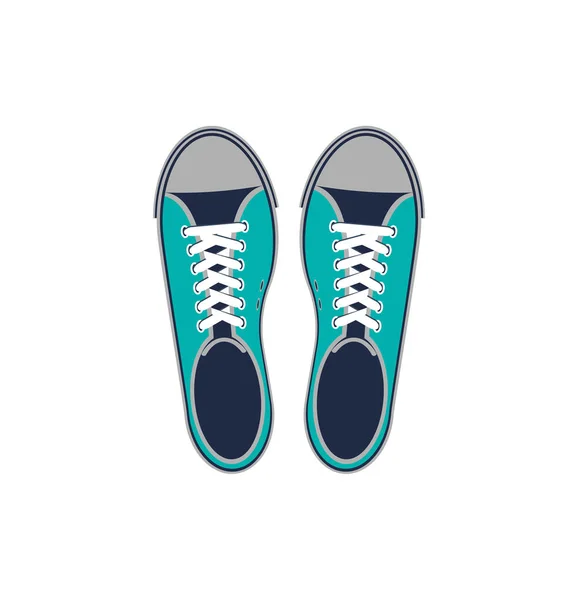 Hipster zapatillas aislado icono de vector — Vector de stock