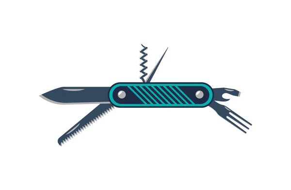 Jackknife turístico aislado icono de vector — Vector de stock