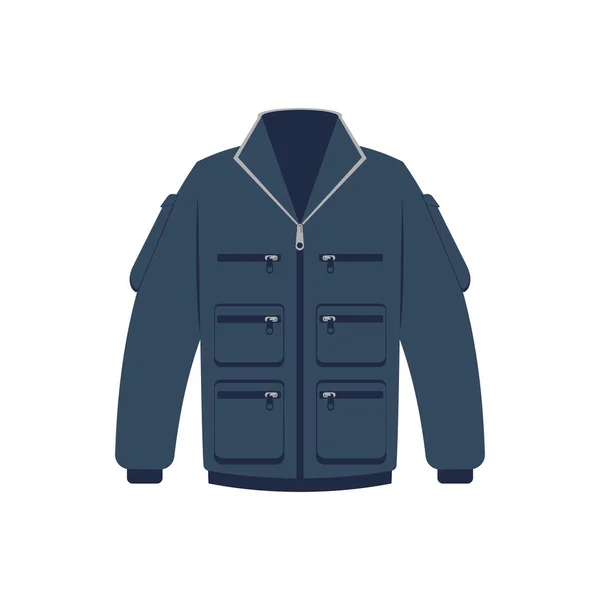 Chaqueta de invierno aislado icono vector — Archivo Imágenes Vectoriales