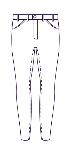 Pantaloni da viaggio isolati icona vettoriale — Vettoriale Stock
