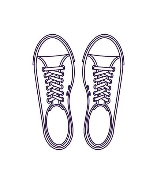 Modern sneakers isolated vector icon — Stock Vector