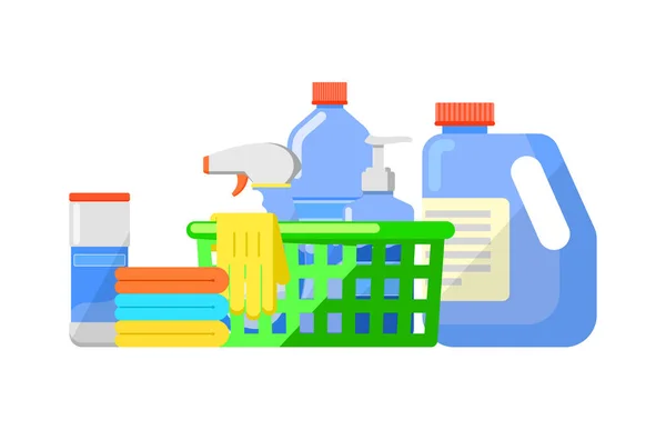 Prodotti chimici per la pulizia isolati icona vettoriale — Vettoriale Stock