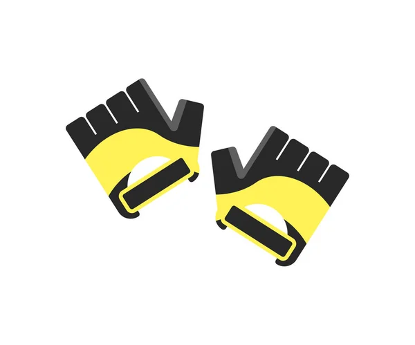 Gants de sport icône vectorielle isolée — Image vectorielle