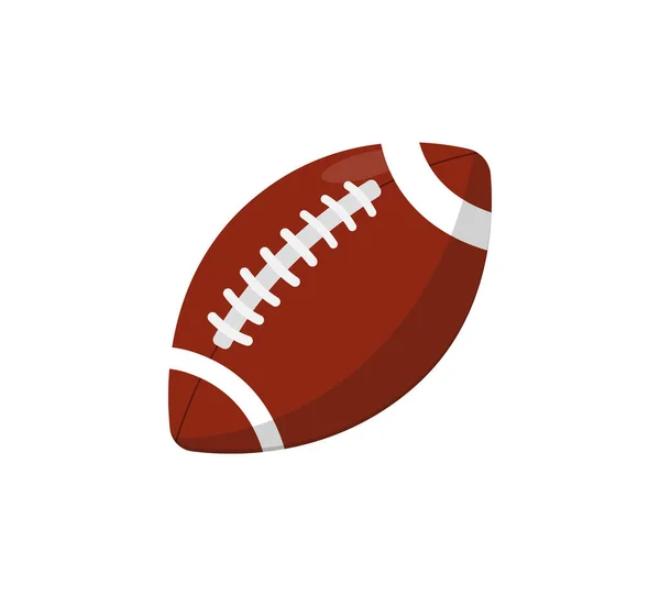 Rugby bola aislado vector icono — Vector de stock