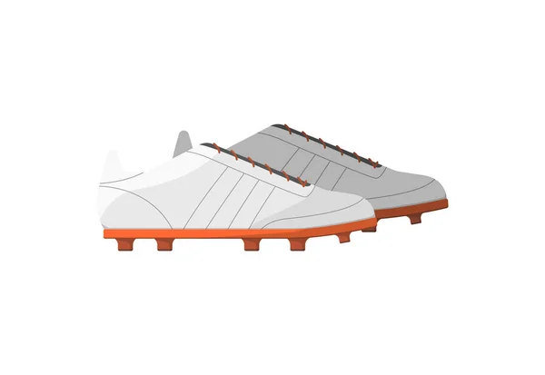 Zapatillas de fútbol aislado icono vector — Vector de stock