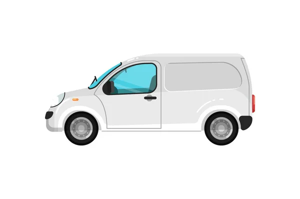 Minivan cargo commercial icône isolée — Image vectorielle