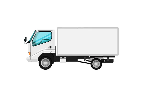 Commercial delivery car isolated icon — Stock Vector