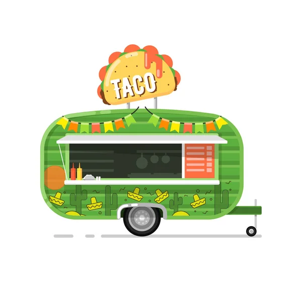 Taco outdoor kawiarnia usługi ikona — Wektor stockowy