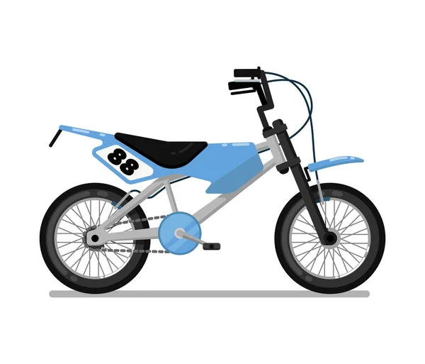 Ícone de vetor isolado de bicicleta esportiva infantil — Vetor de Stock