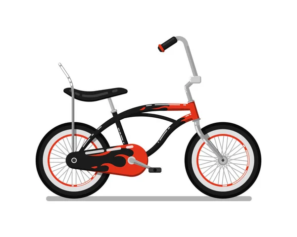 Bicicleta para niños aislado vector icono — Archivo Imágenes Vectoriales