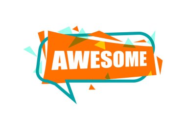 İfade metniyle muhteşem konuşma balonu